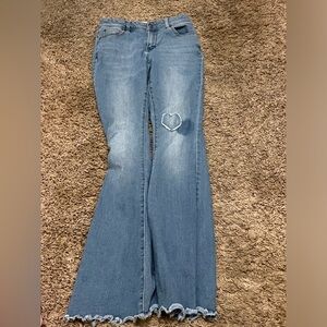 Denim Blue Heart Jeans Size S-M
